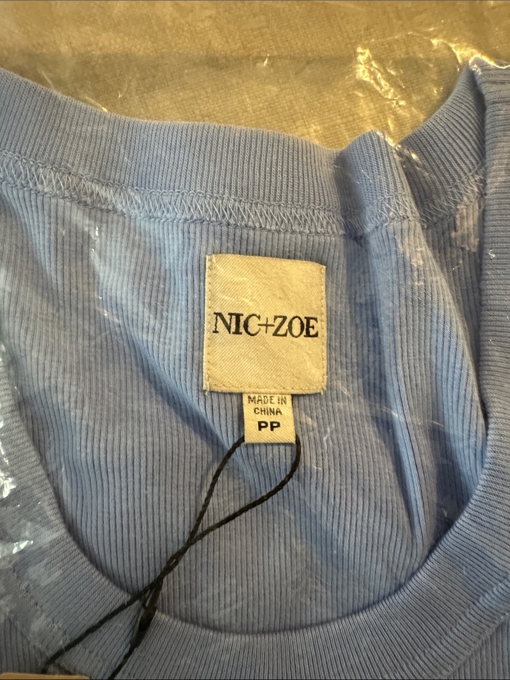 NIC+ZOE Blue Scoop Tank Top - Picture 4 of 10